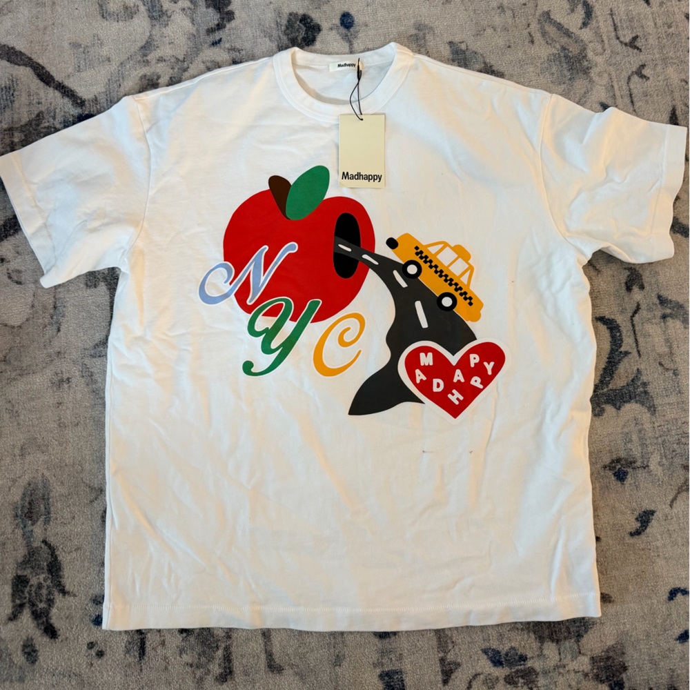 Madhappy White NYC Graphic Tee